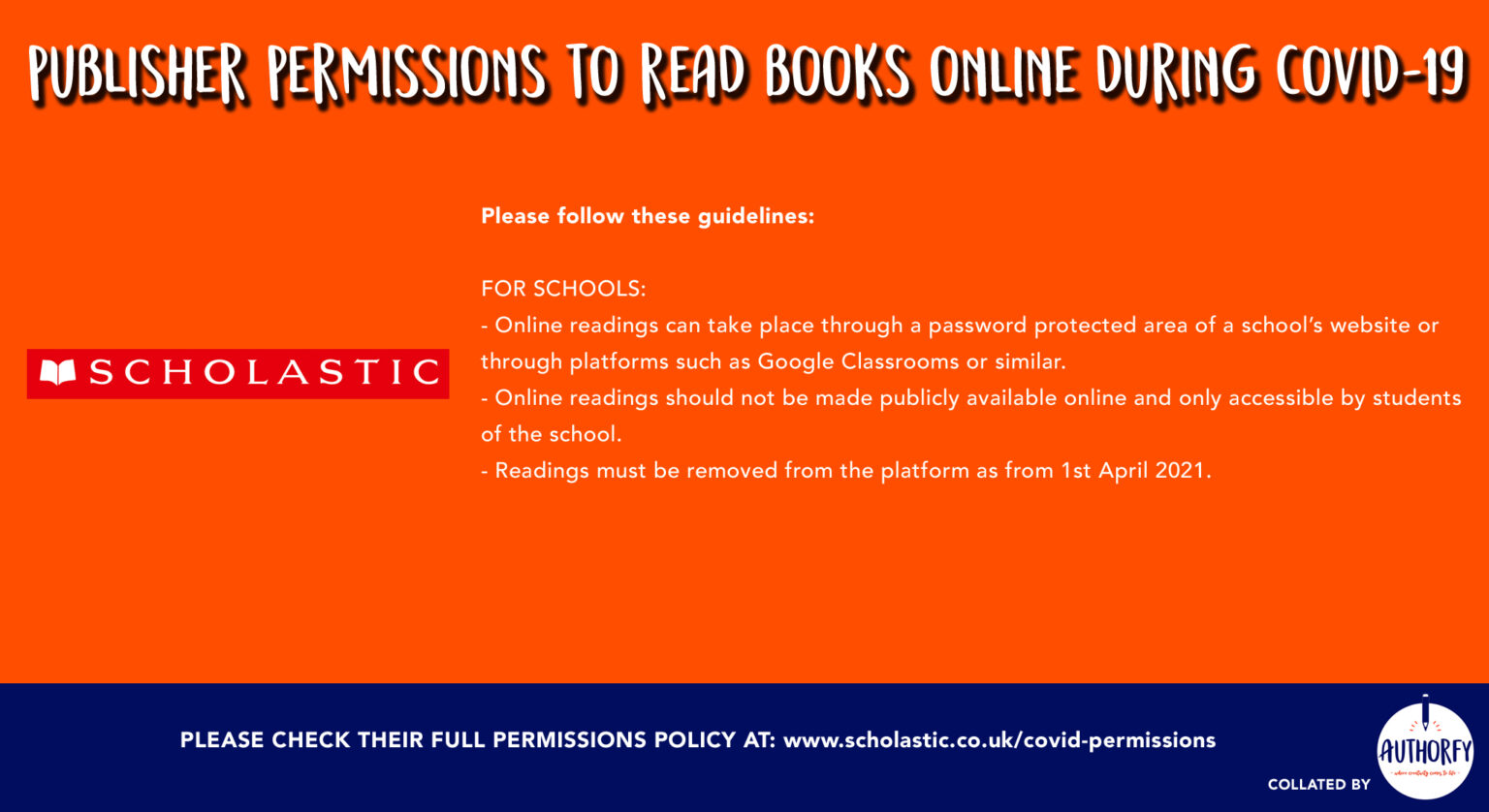Scholastic Publisher Permissions - authorfy