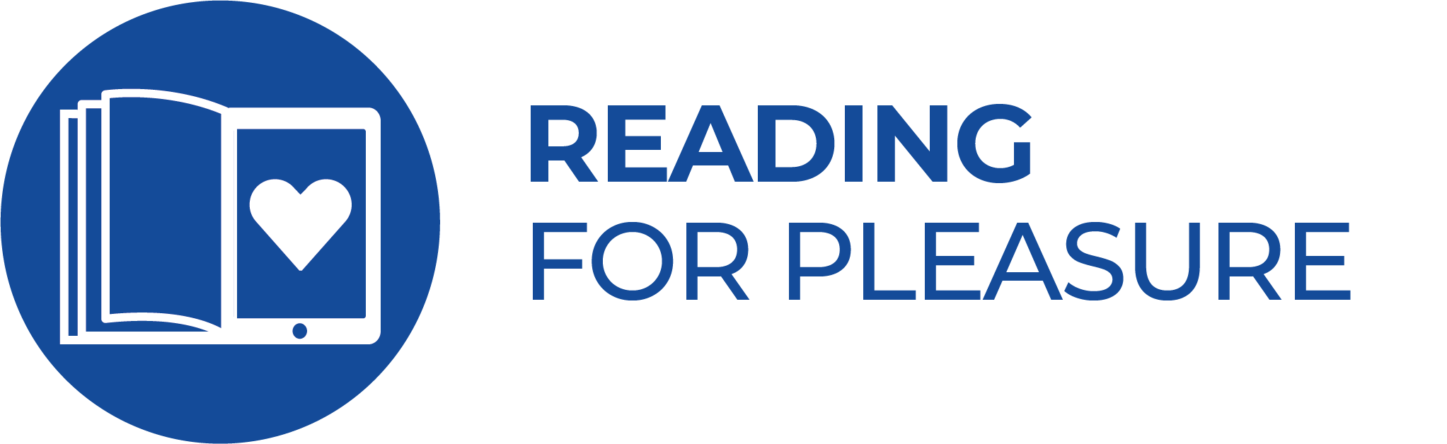 Reading for Pleasure logo - blue