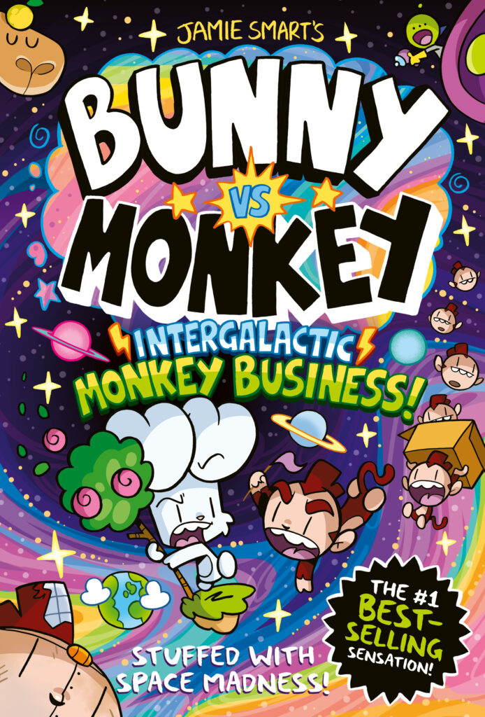 Bunny vs Monkey: Intergalactic Monkey Business Hardback Front Cover